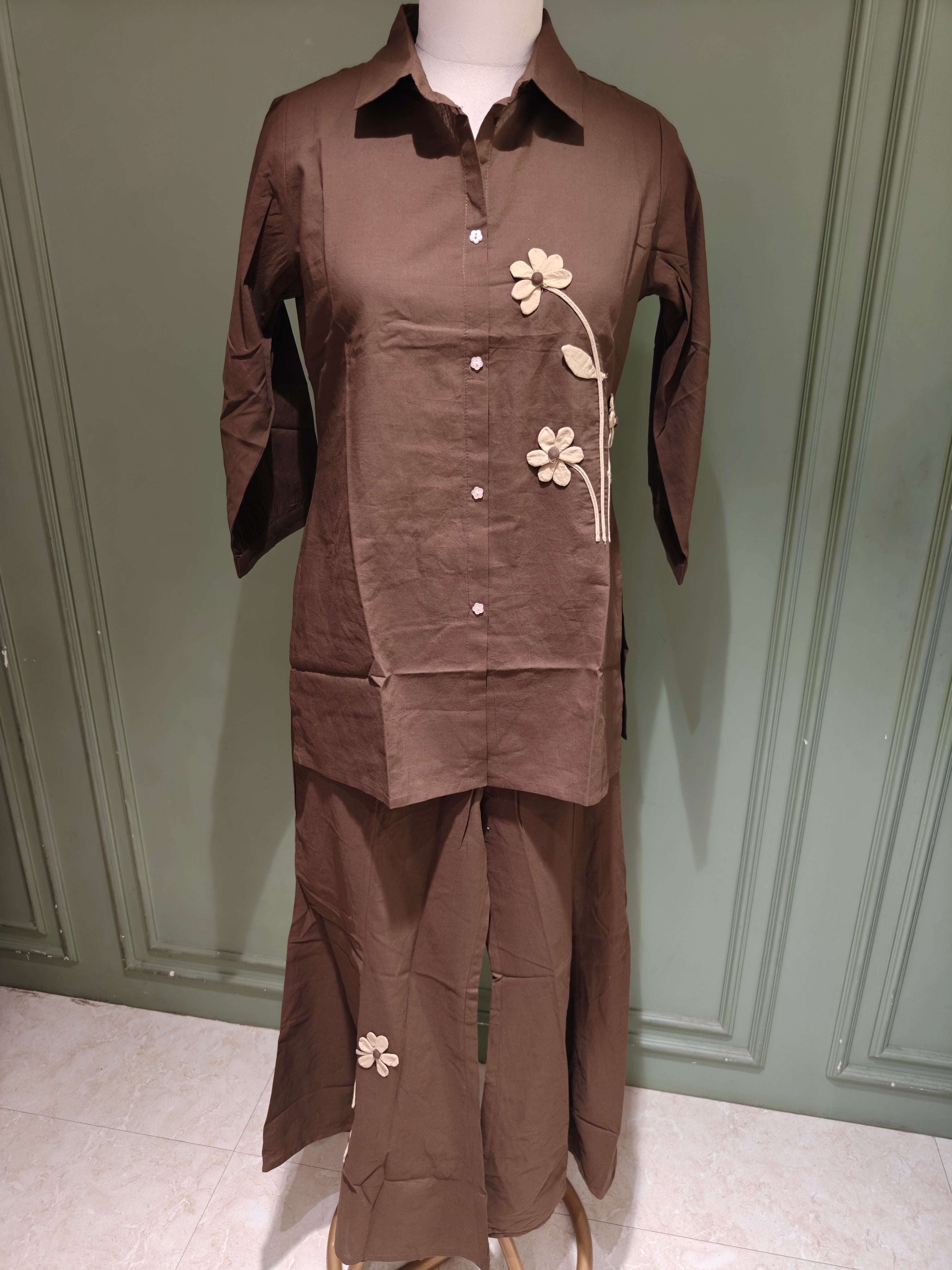 Co-Ord Set with Bootcut Pants