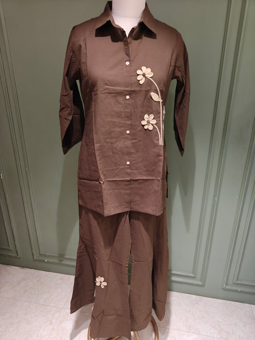 Co-Ord Set with Bootcut Pants